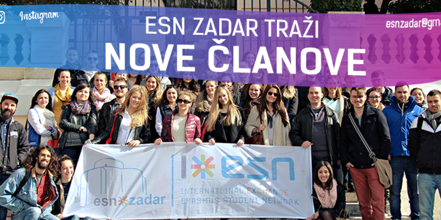 ESN Zadar, Erasmus ESN Zadar, Erasmus