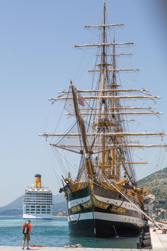 Talijanski školski brod “Amerigo Vespucci” u Dubrovniku. Photo. Grgo Jelavić/PIXSELL