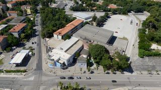 Zadar iz zraka, Dvorana i parkiralište Jazine (Đil). Photo: Dino Stanin/PIXSELL Zadar iz zraka, Dvorana i parkiralište Jazine (Đil). Photo: Dino Stanin/PIXSELL