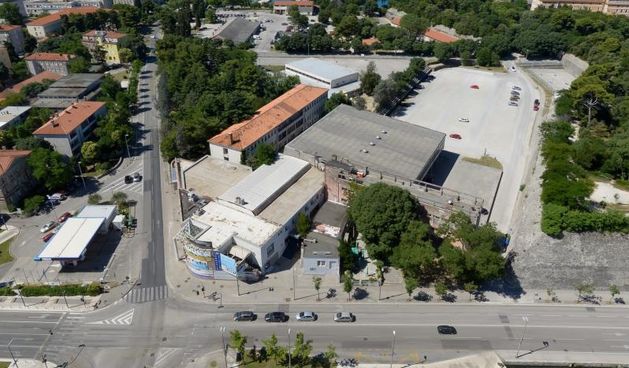 Zadar iz zraka, Dvorana i parkiralište Jazine (Đil). Photo: Dino Stanin/PIXSELL