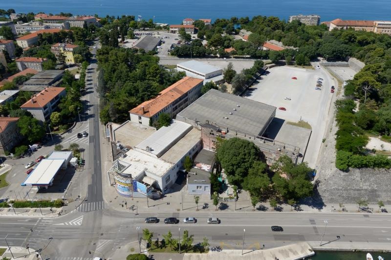 Zadar iz zraka, Dvorana i parkiralište Jazine (Đil). Photo: Dino Stanin/PIXSELL Zadar iz zraka, Dvorana i parkiralište Jazine (Đil). Photo: Dino Stanin/PIXSELL