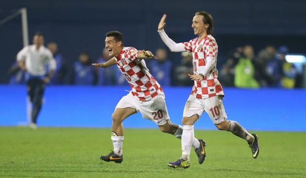 Stadion Maksimir, Zagreb – Dodatne kvalifikacije za SP 2014., Hrvatska – Island 2-0, Fešta nakon utakmice. Foto: PIXSELL