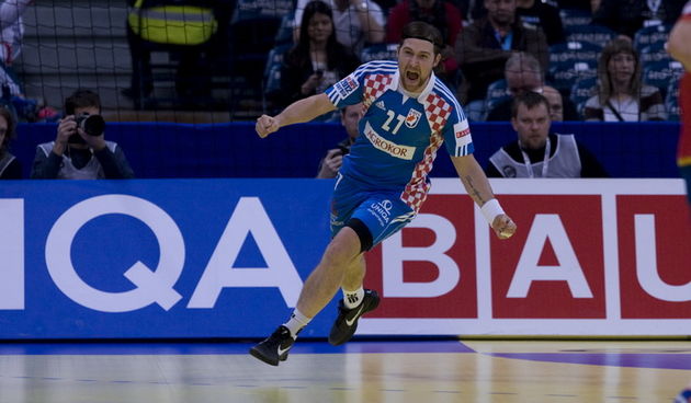 Beograd, 290112.
Arena Beograd.
10. Europsko prvenstvo u rukometu za muskarce.
Utakmica za 3. mjesto izmedju Hrvatske i Spanjolske.
Na fotografiji: Ivan Cupic.
Foto: Ante Cizmic / CROPIX