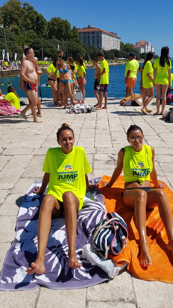 Sasvim osoban doživljaj – 10. dm Millennium Jump sa zadarske rive. Foto: Mladen Malik Barba Sasvim osoban doživljaj – 10. dm Millennium Jump sa zadarske rive. Foto: Mladen Malik Barba