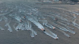 Splićani ispratili Olivera na posljednju plovidbu – fotografije iz zraka