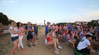 Bibinje: Navijanje za Vatrene i fešta nakon pobjede nad Engleskom