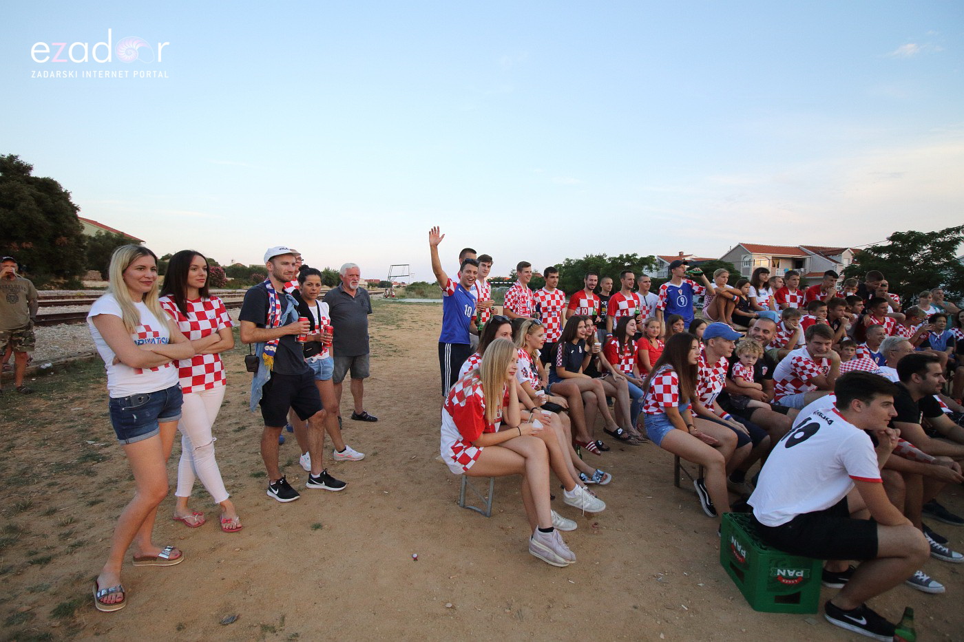 Bibinje: Navijanje za Vatrene i fešta nakon pobjede nad Engleskom