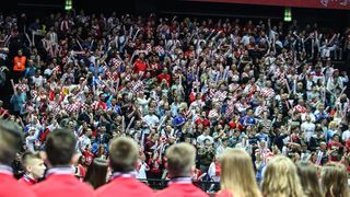 Spaladium Arena, Split – Europsko rukometno prvenstvo, skupina A, 1. kolo, Hrvatska – Srbija. Spaladium Arena, Split – Europsko rukometno prvenstvo, skupina A, 1. kolo, Hrvatska – Srbija.