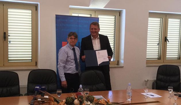 Ravnatelj  HCR-a Ante Brkljačić, načelnik Općine Stankovci Željko Baradić