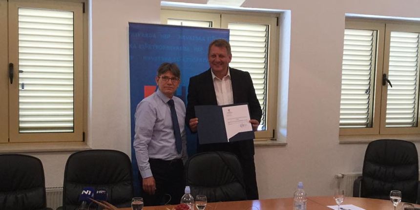 Ravnatelj  HCR-a Ante Brkljačić, načelnik Općine Stankovci Željko Baradić