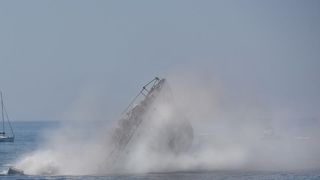 Premantura: Admiralski brod Vis potopljen kako bi postao ronilačka atrakcija. Photo: Duško Marušić/PIXSELL