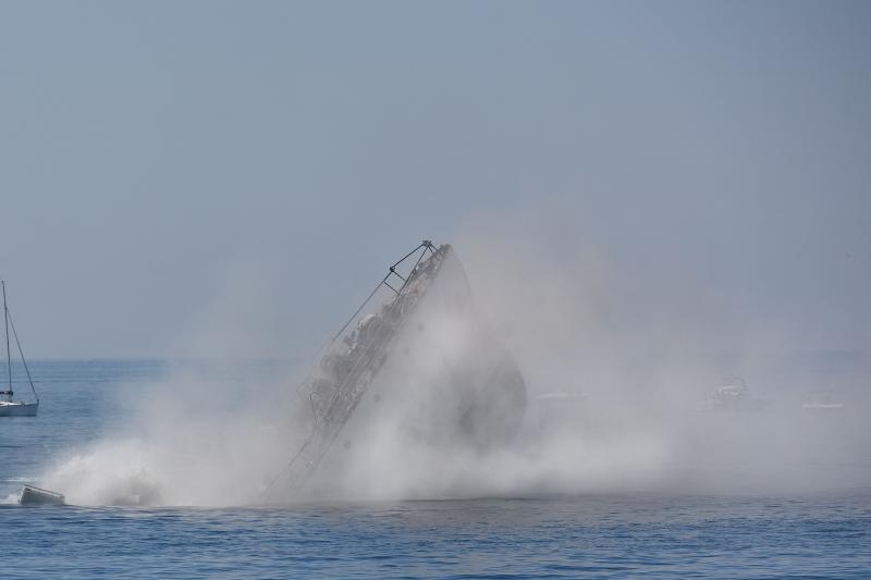 Premantura: Admiralski brod Vis potopljen kako bi postao ronilačka atrakcija. Photo: Duško Marušić/PIXSELL