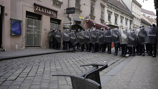 Zadarski branitelji na prosvjedu u Zagrebu 26. veljace 2011, Foto: Leo Banic Zadarski branitelji na prosvjedu u Zagrebu 26. veljace 2011, Foto: Leo Banic