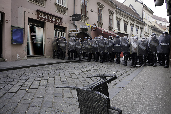 Zadarski branitelji na prosvjedu u Zagrebu 26. veljace 2011, Foto: Leo Banic Zadarski branitelji na prosvjedu u Zagrebu 26. veljace 2011, Foto: Leo Banic