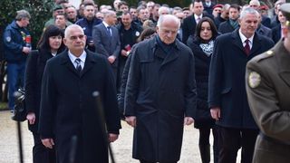 Svecanim postrojavanjem i mimohodom kroz grad postrojbi sudionica obiljezena je 22. obljetnica vojno-redarstvene akcije Maslenica. Photo: Dino Stanin/PIXSELL Svecanim postrojavanjem i mimohodom kroz grad postrojbi sudionica obiljezena je 22. obljetnica vojno-redarstvene akcije Maslenica. Photo: Dino Stanin/PIXSELL