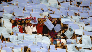Split, 300910.
Stadion Poljud.
Nogometna utakmica drugog kola Europske lige,
Hajduk – Anderlecht.
Na fotografiji: Torcida, navijaci.
Foto: Ante Cizmic / CROPIX Split, 300910.
Stadion Poljud.
Nogometna utakmica drugog kola Europske lige,
Hajduk – Anderlecht.
Na fotografiji: Torcida, navijaci.
Foto: Ante Cizmic / CROPIX