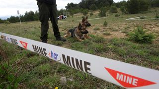 11. medjunarodni simpozij MINE ACTION 2014 odrzan je na podrucju nekadasnje vojne baze Sepurine, gdje su predstavljeni nacini u razminiravanju. Photo: Filip Brala/PIXSELL 11. medjunarodni simpozij MINE ACTION 2014 odrzan je na podrucju nekadasnje vojne baze Sepurine, gdje su predstavljeni nacini u razminiravanju. Photo: Filip Brala/PIXSELL