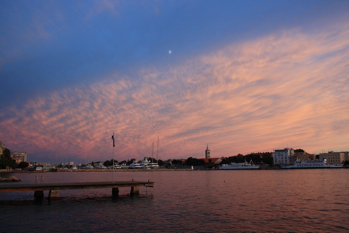 Čudesni zalazak sunca u Zadru 26. kolovoza 2012.