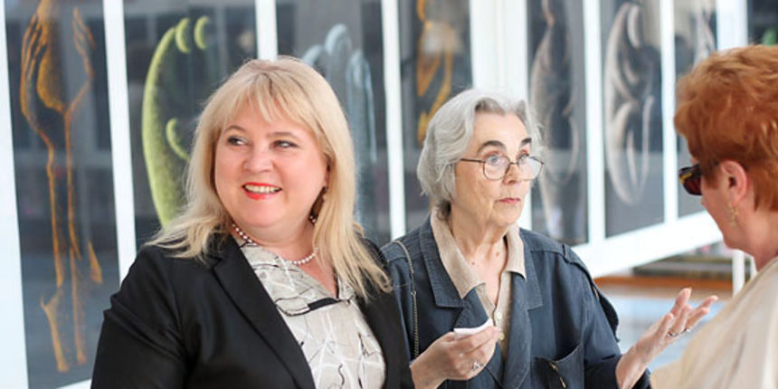 Izložba crteža i skulptura Zvonka Govorčina, Renata Peroš, foto: S. Čuka