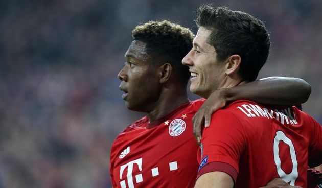 Robert Lewandowski, David Alaba. Photo: Goran Stanzl/PIXSELL