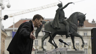 Zadarski branitelji na prosvjedu u Zagrebu 26. veljace 2011, Foto: Leo Banic Zadarski branitelji na prosvjedu u Zagrebu 26. veljace 2011, Foto: Leo Banic