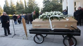 Posljednji ispraćaj velikog hrvatskog književnika Ive Brešana na šibenskom groblju Kvanj