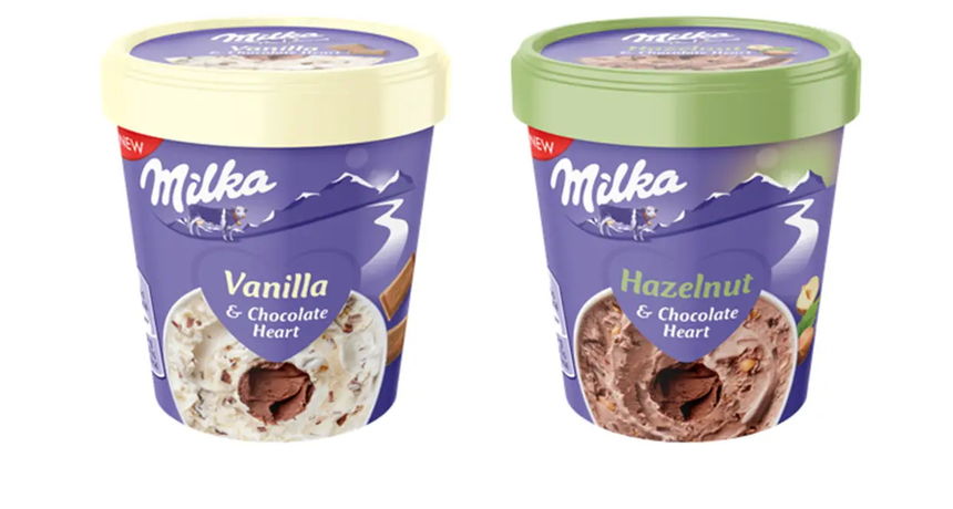 Milka Vanilla Hazelnut slaloled Milka Vanilla Hazelnut slaloled