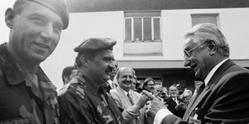 Ante Gotovina, Franjo Tuđman, foto: Damjan Tadić/Cropix Ante Gotovina, Franjo Tuđman, foto: Damjan Tadić/Cropix
