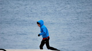 Bura i snijeg u Zadru 1. veljače 2012, Foto: Duje Surać