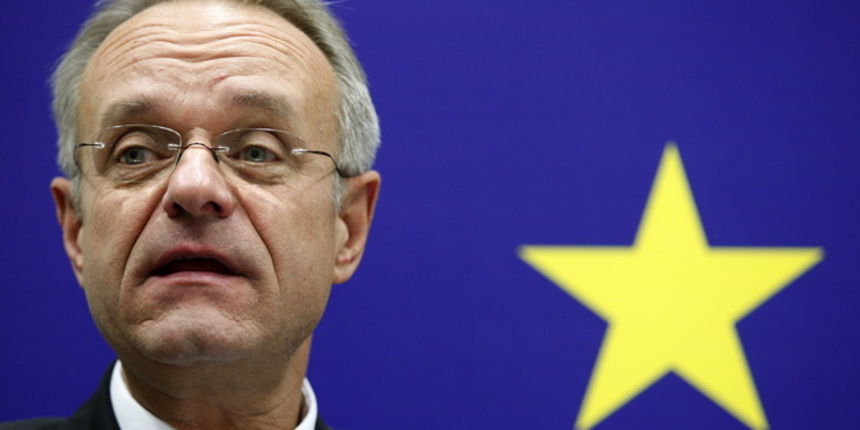 Zagreb, 101110.
Sjediste Delegacije EU.
Konferencija za novinare Paula Vandorena, sefa Delegacije EU-a u Hrvatskoj u povodu objavljivanja Izvjesca o napretku Hrvatske u priblizavanju Europskoj uniji.
Foto: Davor Pongracic / CROPIX