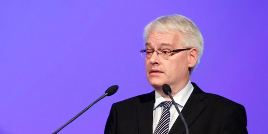 Zagreb, 270513. Hotel Westin. Hrvatska udruga poslodavaca (HUP) odrzala tradicionalni godisnji “Dan poduzetnika” na temu “Uloga poduzetnistva u Europskoj uniji”. Na fotografiji: predsjednik Ivo Josipovic. Foto: Davor Pongracic / CROPIX