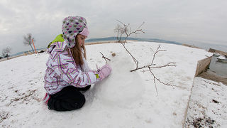 Snijeg u Bibinjama 3. veljače 2012, Foto: Leo Banić
