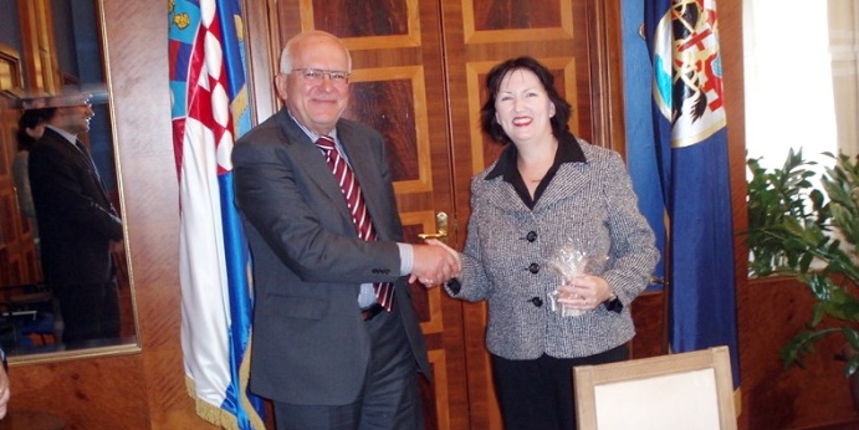 Zvonimir Vrancic i Beverly Mercer, Foto:grad-zadar.hr