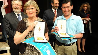 Zadar, 190512.
U Zadru se u protekla tri dana odrzavalo natjecanje zborova. Veceras se u HNK Zadar odrzala dodjela nagrada zlatni, srebrni i broncani Cikin krizic, te diplome, nakon cega je slijedilo kratko natjecanje za Grand prix (nagrada Grada Zadra u