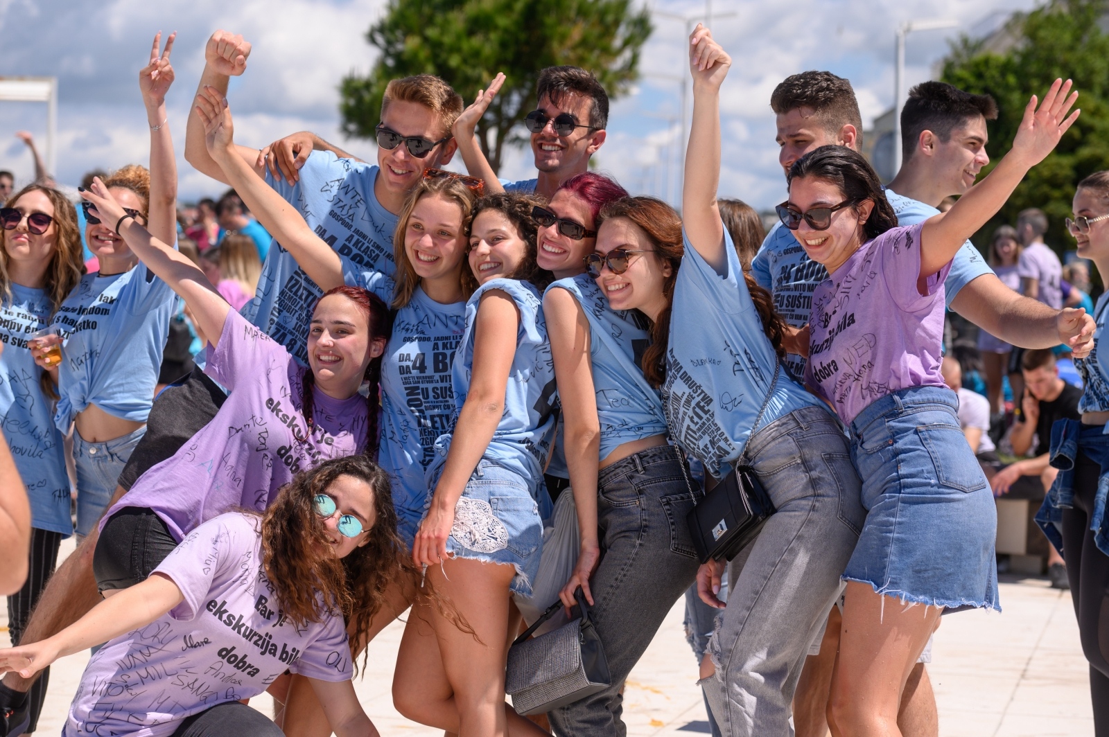 Zadarski maturanti obilježili kraj škole na rivi