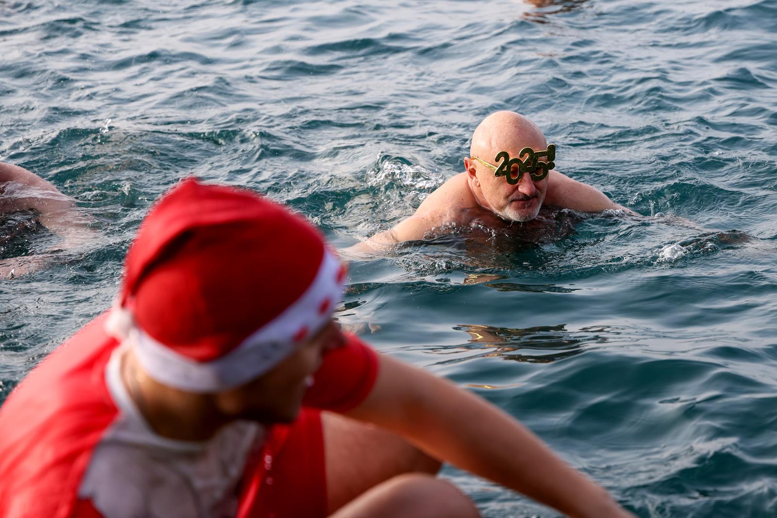 Novogodišnje kupanje na Morskim orguljama