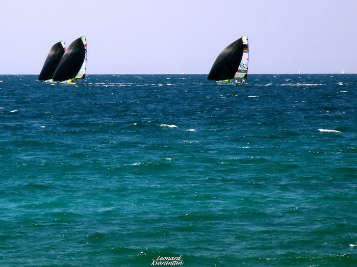 Jedrenje: SP klase 49er – drugi dan 8. svibnnja 2012, Foto: Leonard Kvarantan Jedrenje: SP klase 49er – drugi dan 8. svibnnja 2012, Foto: Leonard Kvarantan