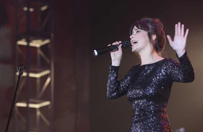 Zagreb, 201212. 
Dom Sportova.
Koncert Zvijezde Hit Recordsa, na kojem nastupaju izvodjaci koji izdaju albume za tu izdavacku kucu.
Na fotografiji: Vesna Pisarovic.
Foto: Admir Buljubasic / CROPIX