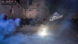 Okupljanje Tornada na Forumu i korteo do Krešinog doma Okupljanje Tornada na Forumu i korteo do Krešinog doma