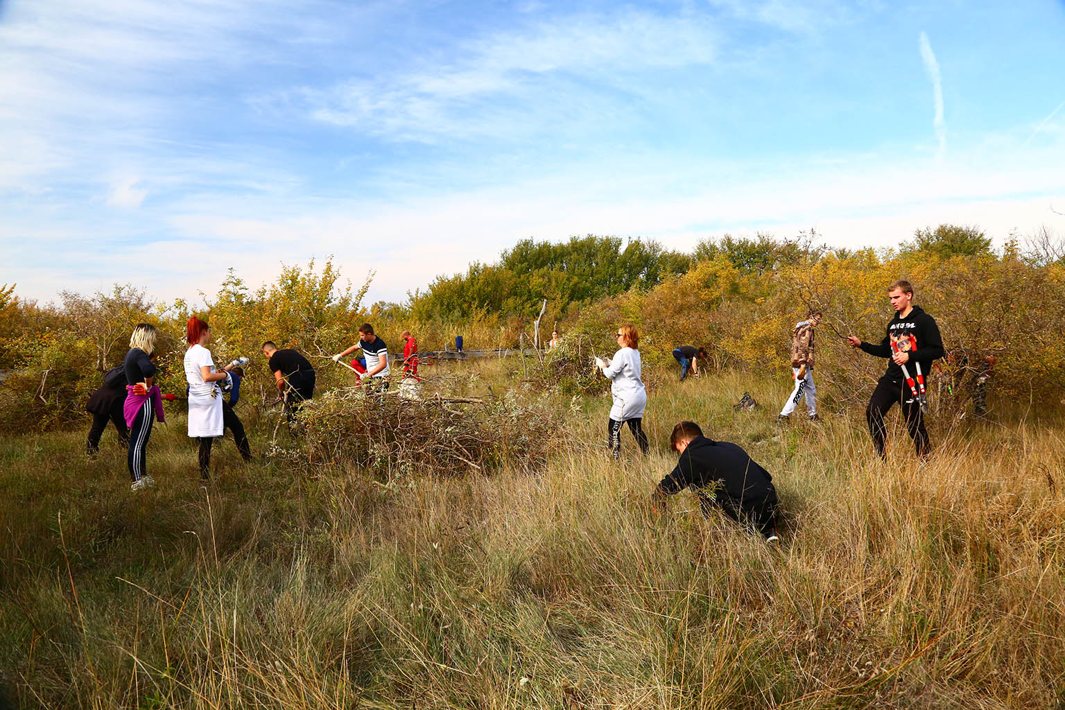 Na Vranskom jezeru održana akcija krčenja vegetacije Na Vranskom jezeru održana akcija krčenja vegetacije