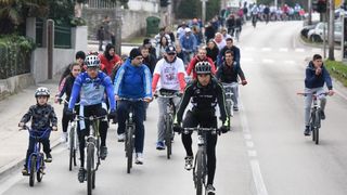 Branimirova obala: Start tradicionalne Božićne biciklijade Zadar-Vir. Foto: Dino Stanin/PIXSELL