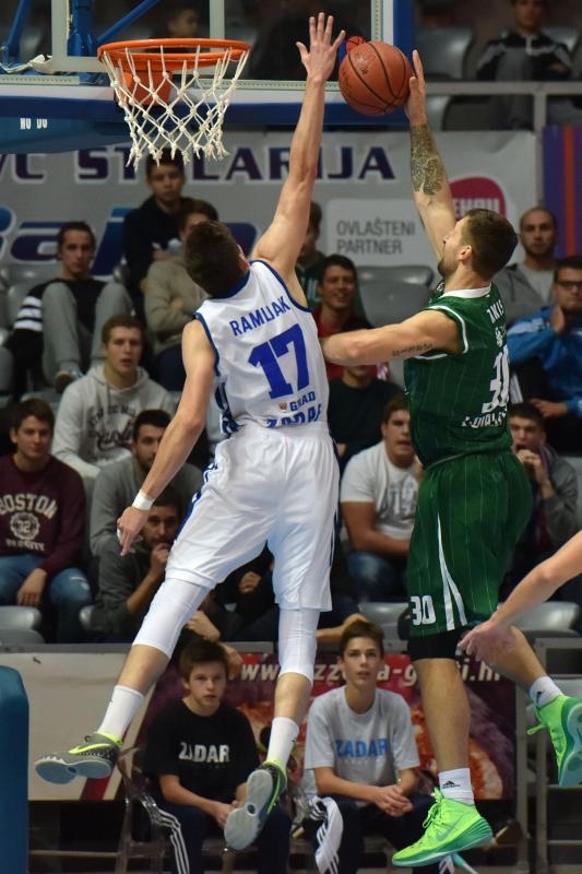 ABA liga, 8. kolo: KK Zadar – KK Union Olimpija 67-56, Foto: Dino Stanin/PIXSELL ABA liga, 8. kolo: KK Zadar – KK Union Olimpija 67-56, Foto: Dino Stanin/PIXSELL