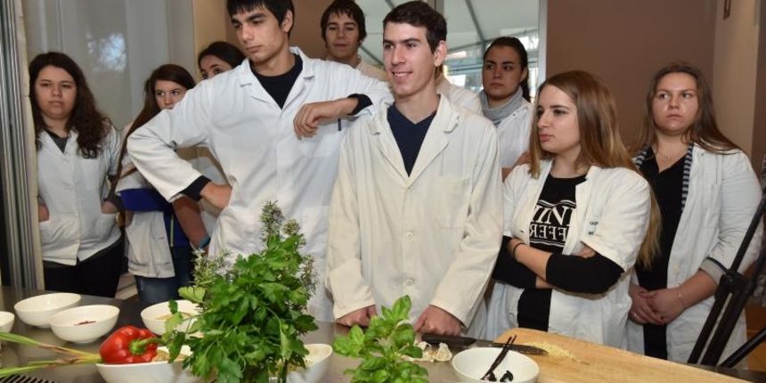 Zadar – Na prezentaciji u Impact centru Kuhar Renato Kraljev pripremao je zajedno s ucenicima tri slana i tri slatka jela s jagodama. Projektom se zeli povecati interes za uzgoj i konzumaciju jagoda u Zadarskoj zupaniji. Photo: Dino Stanin/PIXSELL Autor Zadar – Na prezentaciji u Impact centru Kuhar Renato Kraljev pripremao je zajedno s ucenicima tri slana i tri slatka jela s jagodama. Projektom se zeli povecati interes za uzgoj i konzumaciju jagoda u Zadarskoj zupaniji. Photo: Dino Stanin/PIXSELL Autor