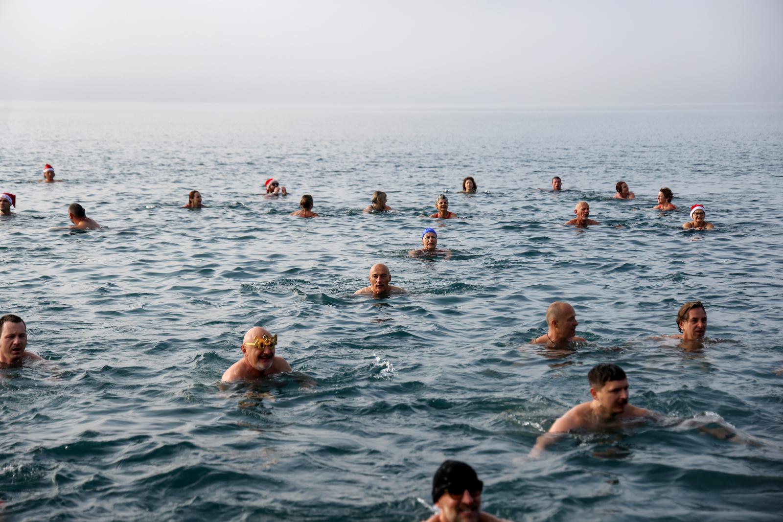 Novogodišnje kupanje na Morskim orguljama