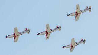 Akro skupina “Krila oluje” u novom sastavu predstavila novi letački program, Foto: Dino Stanin/PIXSELL