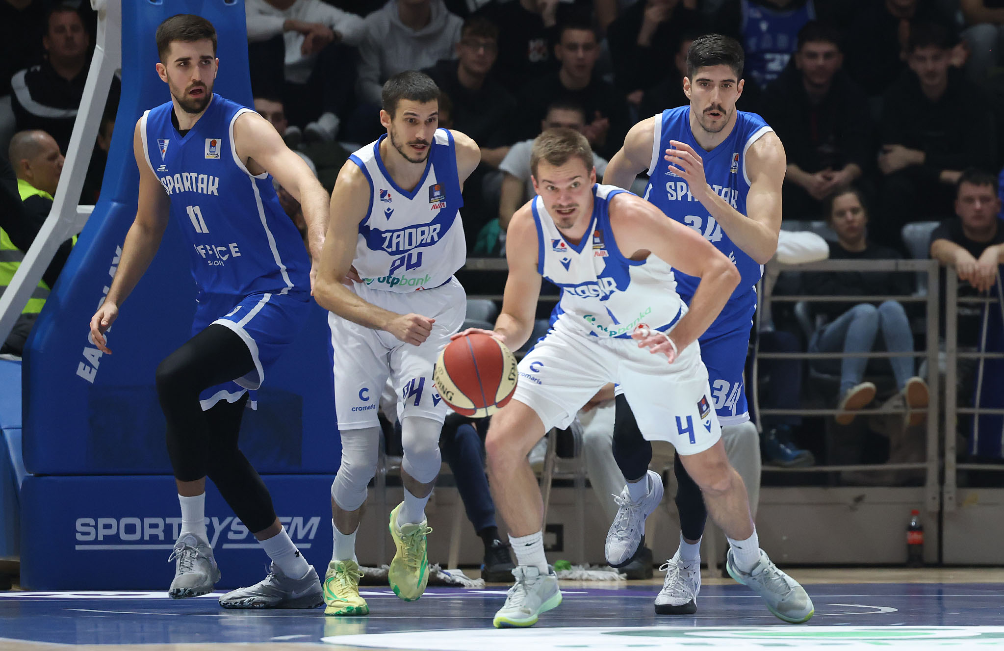 AdmiralBet ABA liga, 14. kolo: KK Zadar – Spartak Office Shoes 76-66 AdmiralBet ABA liga, 14. kolo: KK Zadar – Spartak Office Shoes 76-66