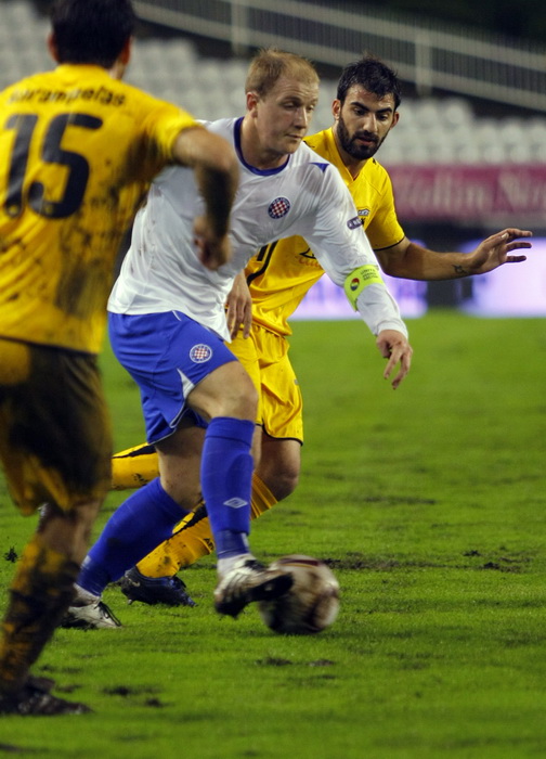 Split, 011210. 
Stadion HNK Hajduka u Poljudu.    
UEFA Europska liga utakmica HNK Hajduk – FC AEK. 
Na slici: Senijad Ibricic.
Foto: Duje Klaric / CROPIX