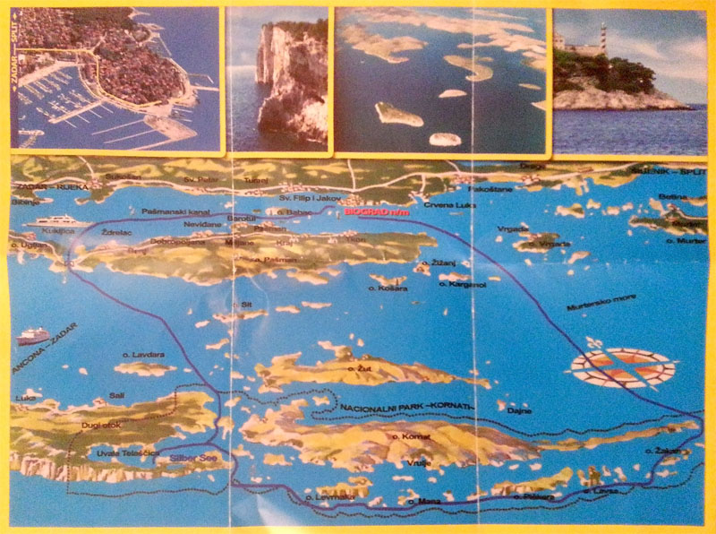 Karta NP Kornati i PP Telašćica Karta NP Kornati i PP Telašćica