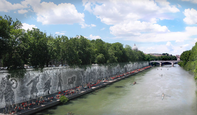 Obala Tibera foto- Tevereterno