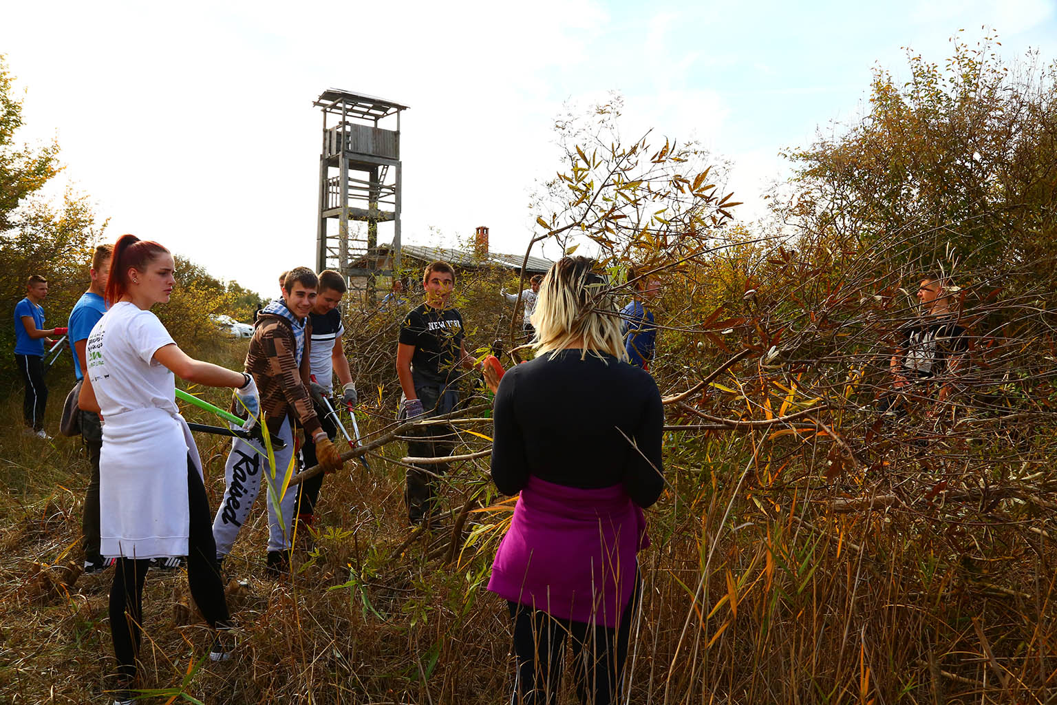 Na Vranskom jezeru održana akcija krčenja vegetacije Na Vranskom jezeru održana akcija krčenja vegetacije